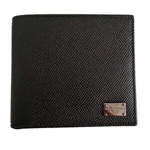 Dolce & Gabbana Dauphine Leather Wallet in Black